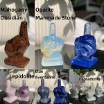 Crystal Middle Finger 1.5inch Mini Carving Free Shipping