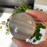 Yttrium Fluorite Sphere Lavender Fluorite Ball Free Shipping