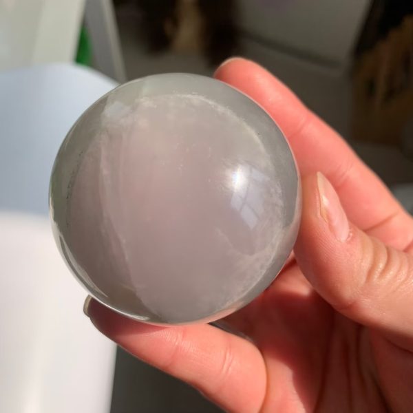 Yttrium Fluorite Sphere Lavender Fluorite Ball Free Shipping