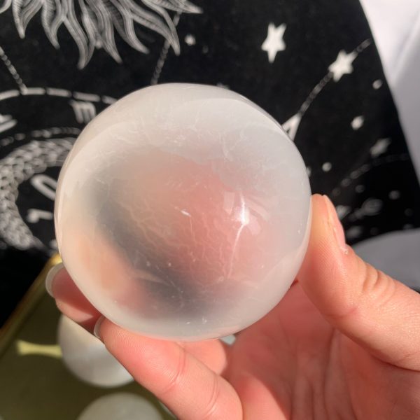 55-65mm Selenite Sphere Ball Free Shipping Crystal Wholesale