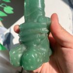 Crystal Penis In Hand Carving 120mm Free Shipping