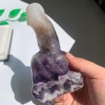 Crystal Penis In Hand Carving 120mm Free Shipping