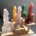 Crystal Penis In Hand Carving 120mm Free Shipping