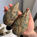 Rhyolite Green Flower Jasper Freeform Self-Standing