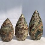 Rhyolite Green Flower Jasper Freeform Self-Standing