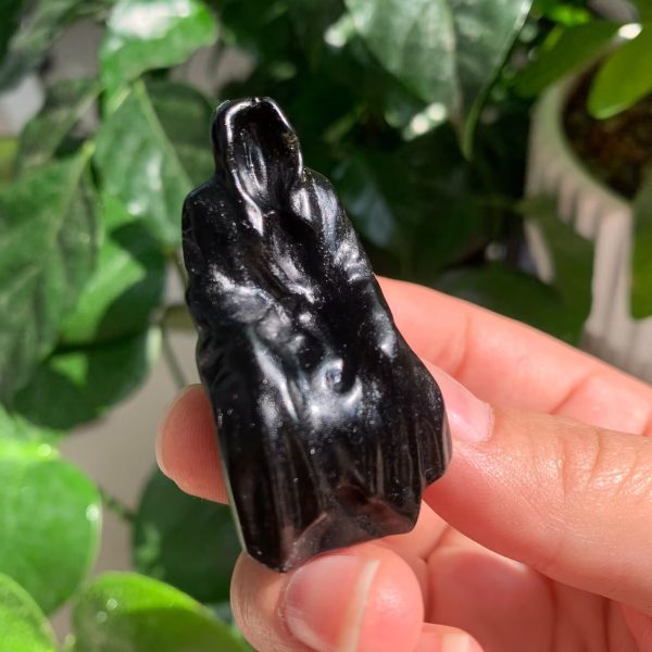 Obsidian Grim Reaper 50mm Crystal Reaper Sitting Free Shipping