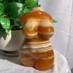 Banded Calcite Goddess Curvy Female Body Crystal Model 7inch Free Shipping