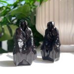 Obsidian Grim Reaper 50mm Crystal Reaper Sitting Free Shipping