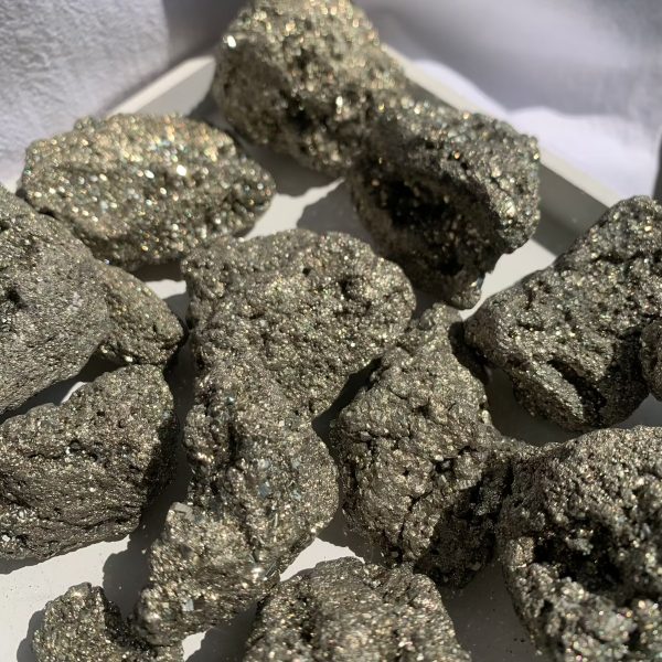 Raw Pyrite Crystal Rough Stone Free Shipping