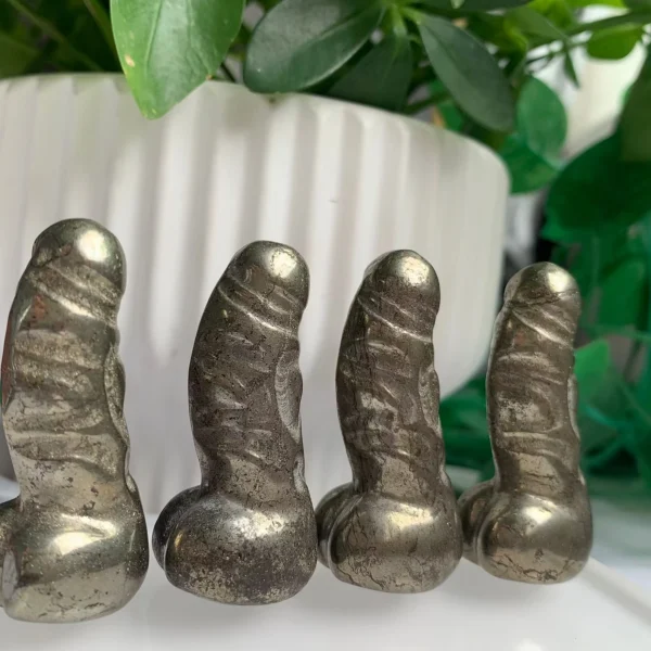 Pyrite Dildo Crystal Penis 50mm (2)