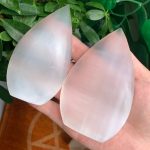 Selenite Flame Crystal Point Freeform Self-Standing Free Shipping