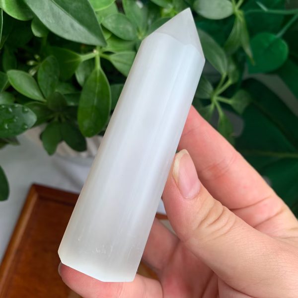 Selenite Tower Crystal Point Free Shipping