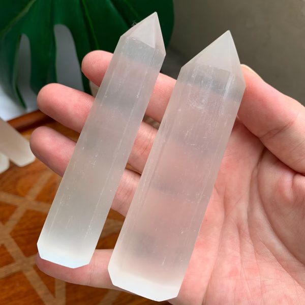 Selenite Tower Crystal Point Free Shipping