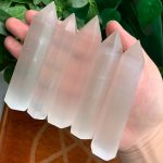 Selenite Tower Crystal Point Free Shipping