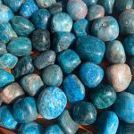 Blue Apatite Tumbled Stone 20-30mm Crystal Free Shipping